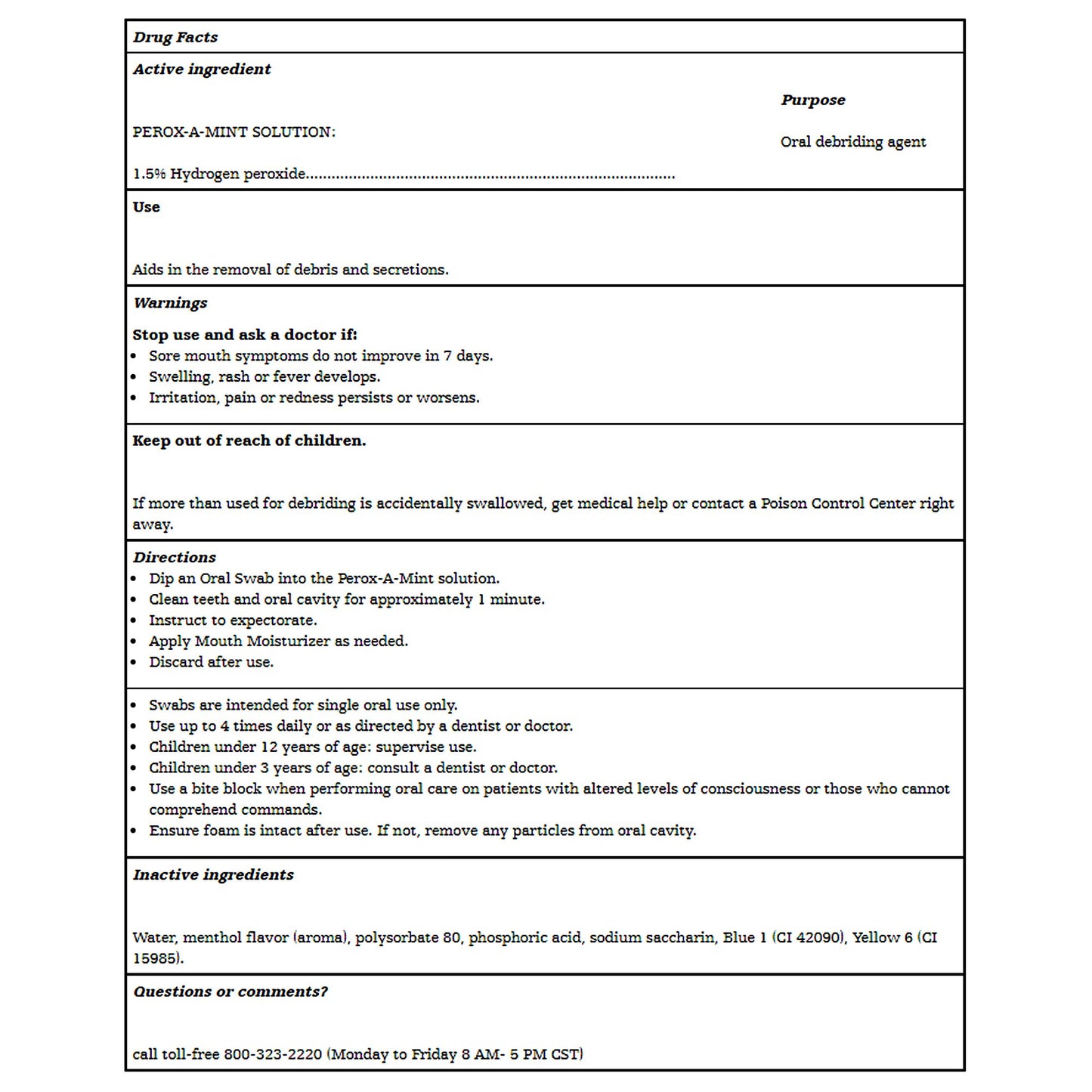 Toothette® Oral Swab Kit NonSterile (144405_EA)