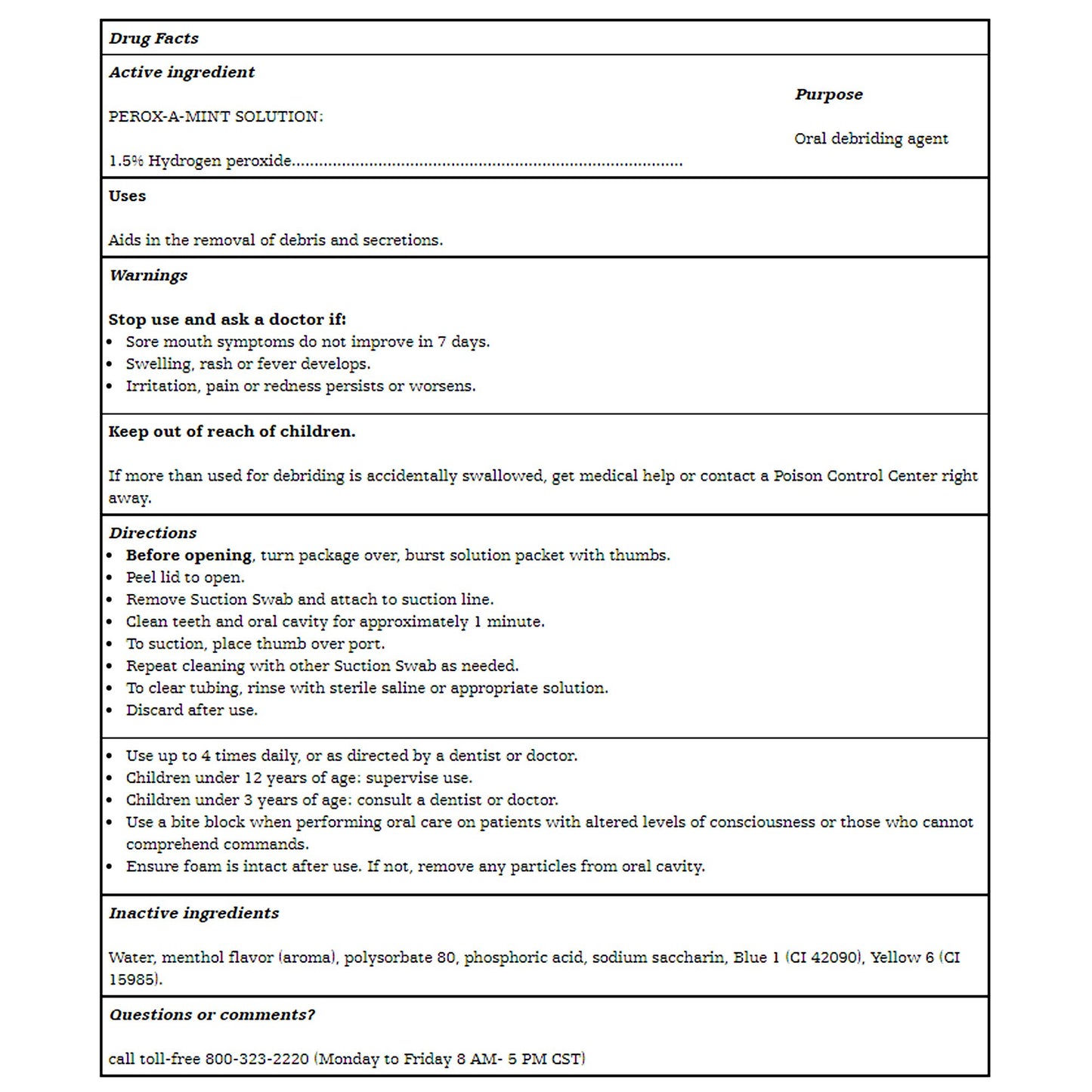 Toothette® Suction Swab Kit NonSterile (837484_CS)