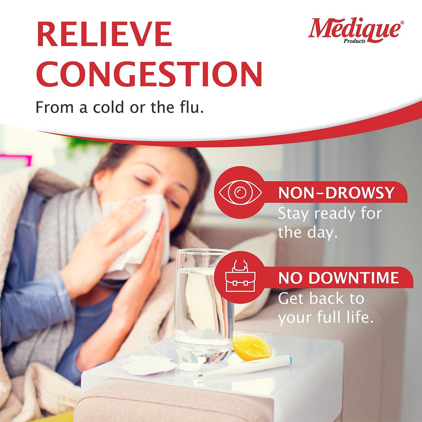 Medi-First® Sinus Relief 10 mg Strength Tablet 100 per Box (788102_CS)