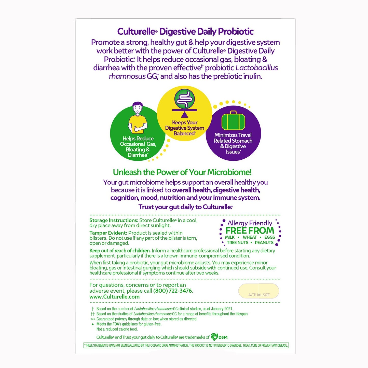 Culturelle® Probiotic Dietary Supplement 50 per Box Capsule (1268949_BX)