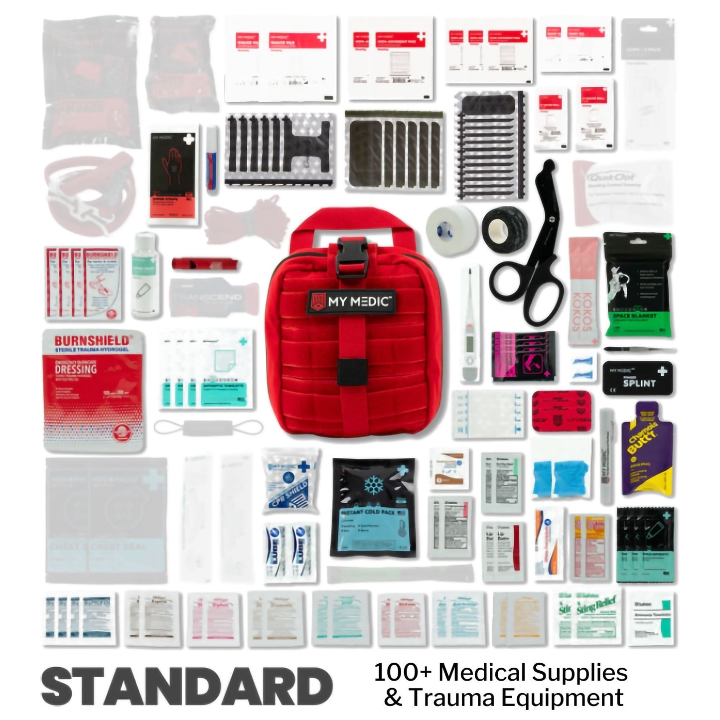 My Medic™ MYFAK Standard First Aid Kit Red Nylon Bag (1207714_EA)