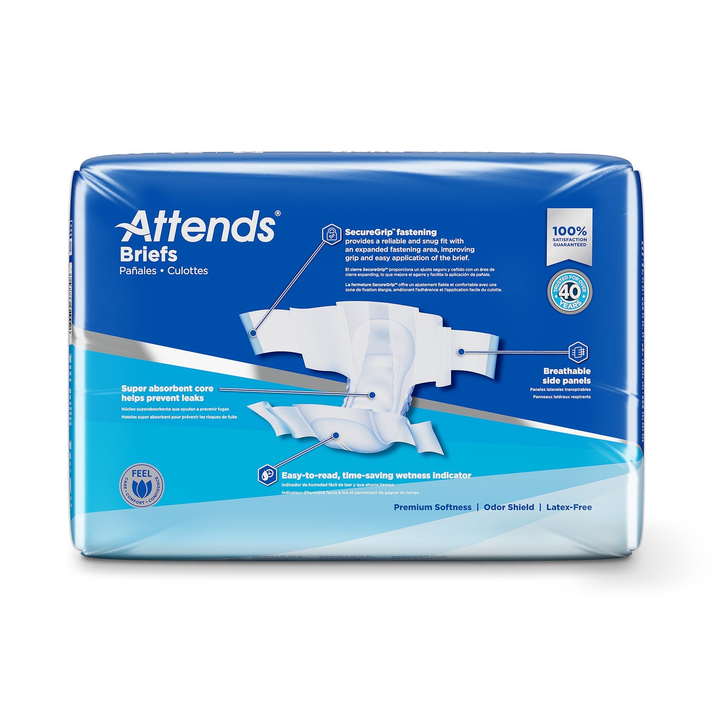 Attends® Unisex Incontinence Brief Medium Disposable Heavy Absorbency (955303_CS)