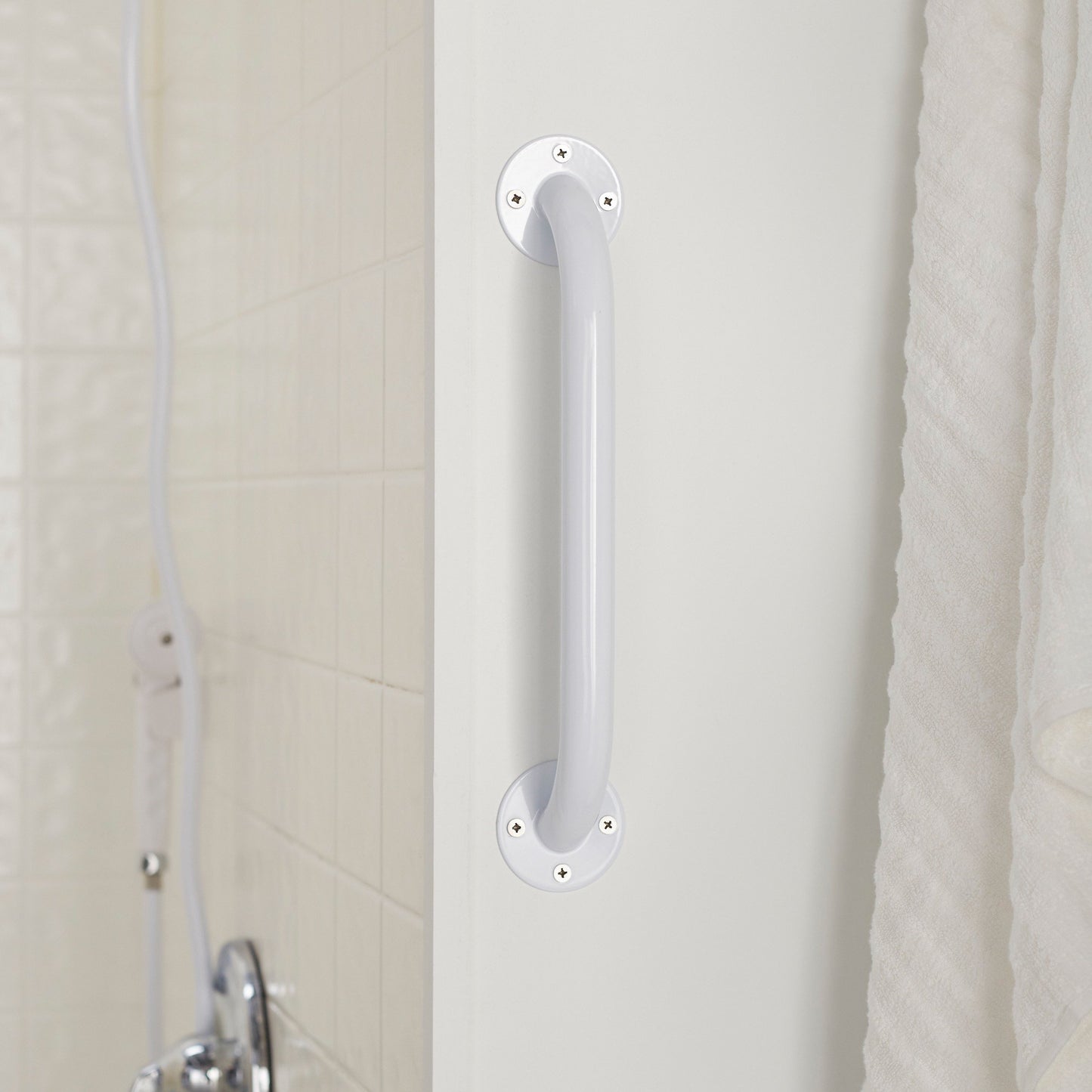 McKesson Wall Grab Bar White Steel (1065235_EA)