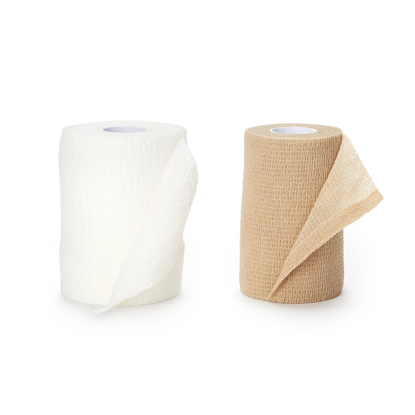 FlexPress2™ 2 Layer Compression Bandage System 4 Inch X 7-1/10 Yard / 4 Inch X 8-9/10 Yard Self-Adherent Closure Tan / White NonSterile Standard Compression (1178931_EA)