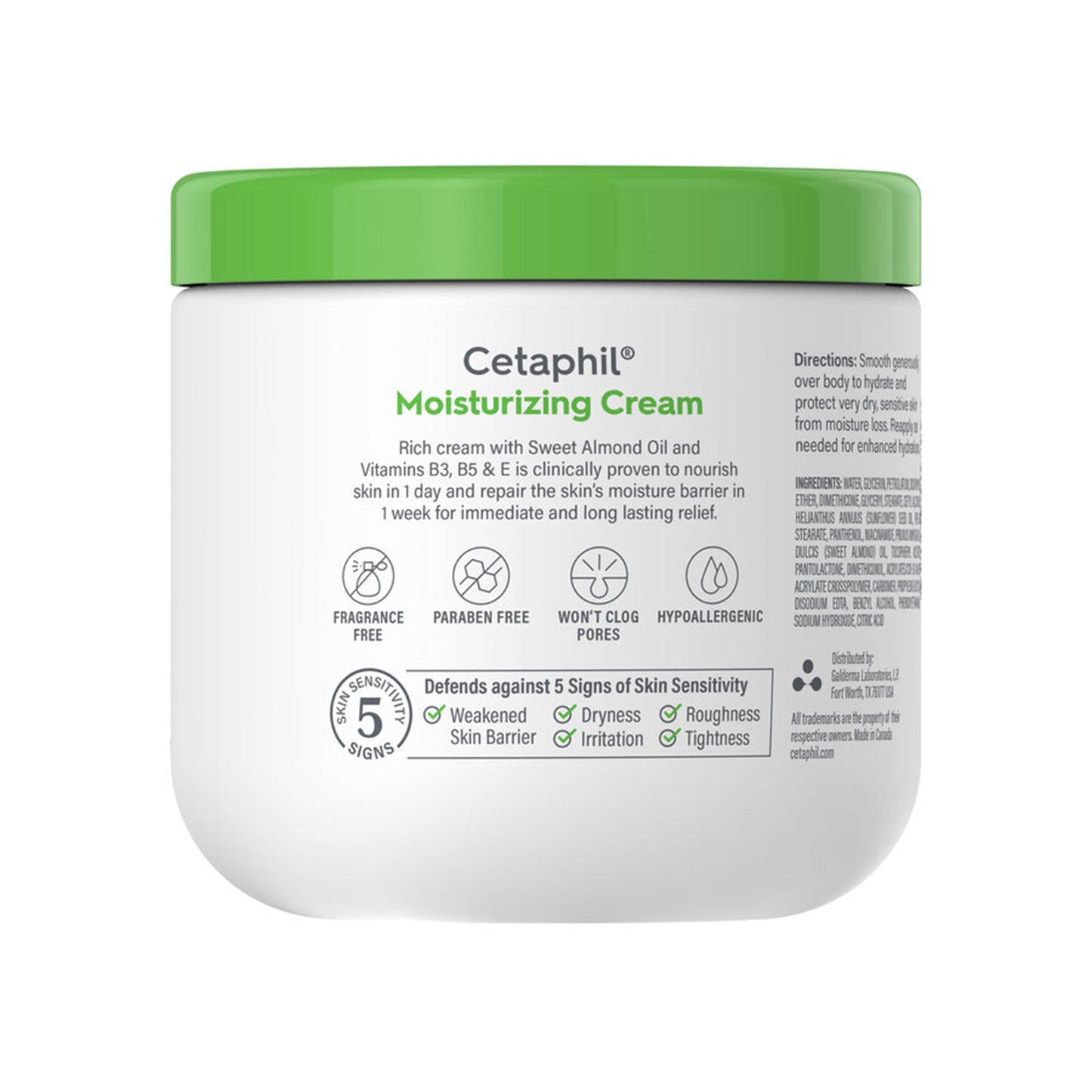 Cetaphil® Hand and Body Moisturizer 16 oz. Jar Unscented Cream (1200273_EA)