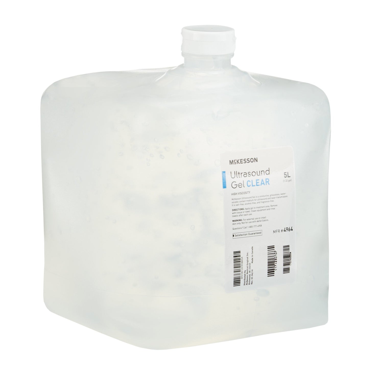 McKesson Ultrasound Gel High Viscosity 5 Liter Jug NonSterile (875484_CS)