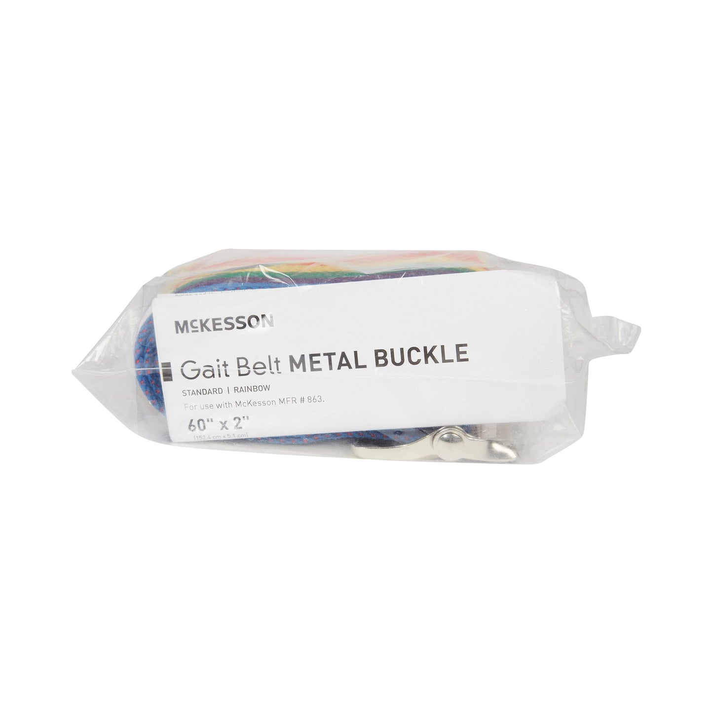 McKesson Gait Belt 60 Inch Length Rainbow Design Polyester (864688_EA)