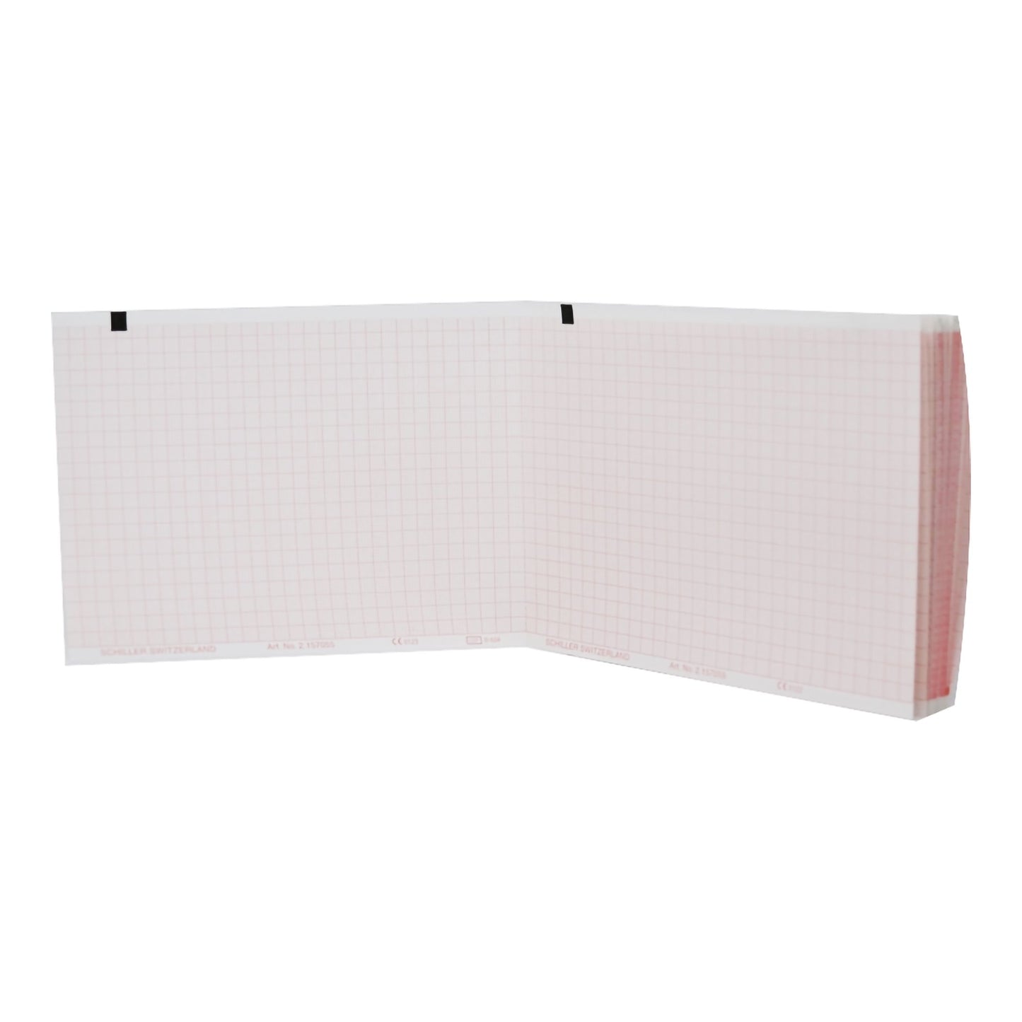 Shiller Recording Chart Paper Z-Fold Red Grid (1190371_CS)