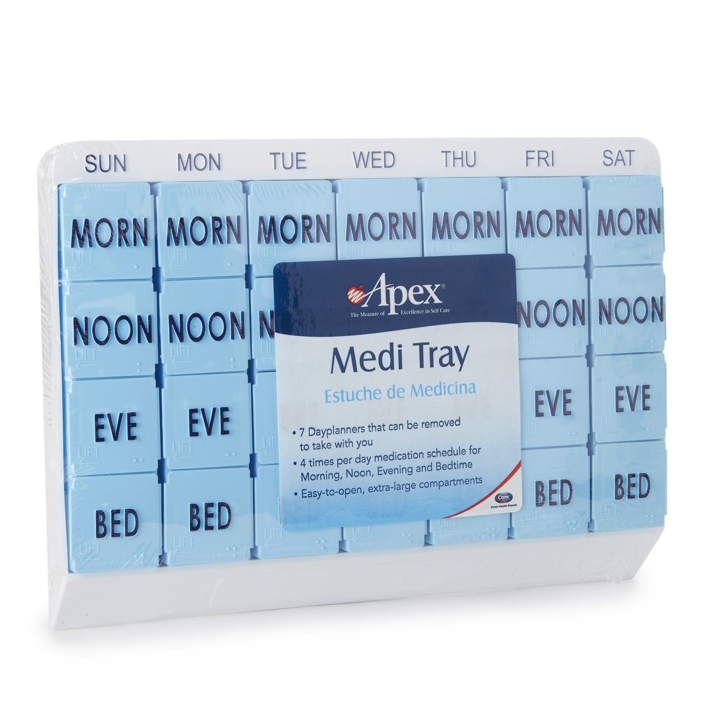 Medi Tray Pill Organizer 7 Day 4 Dose (870233_EA)