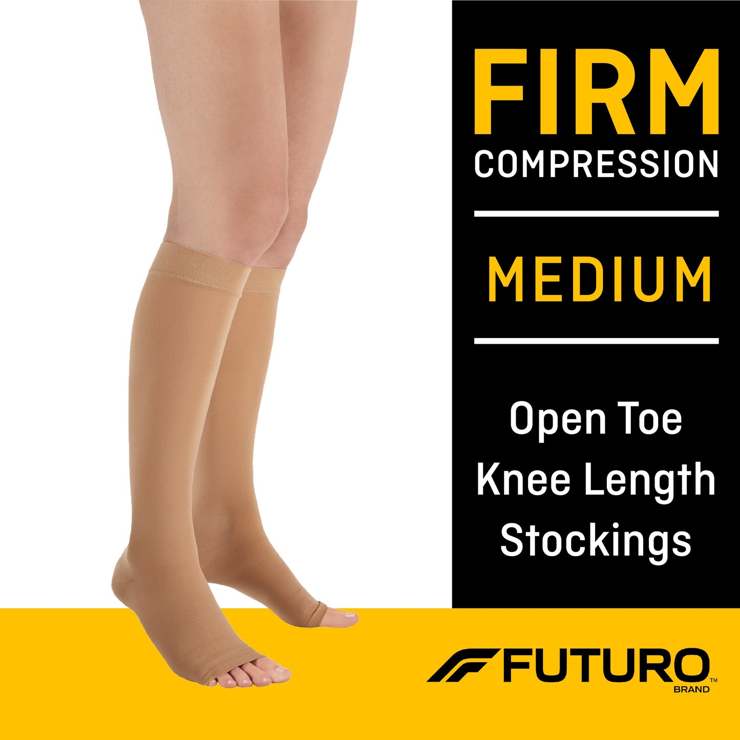 3M™ Futuro™ Compression Stocking Knee High Medium Beige Open Toe (1066567_EA)