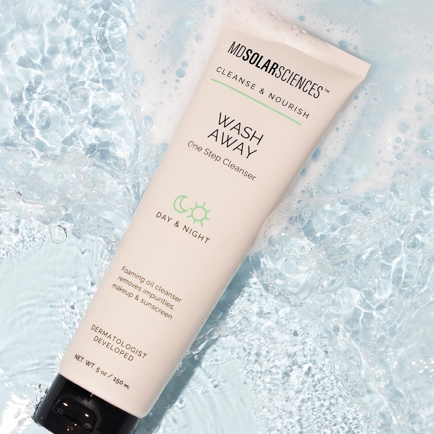 MDSolarsciences™ Wash Away One Step Facial Cleanser Gel 5 oz. Tube Unscented (1230942_CS)