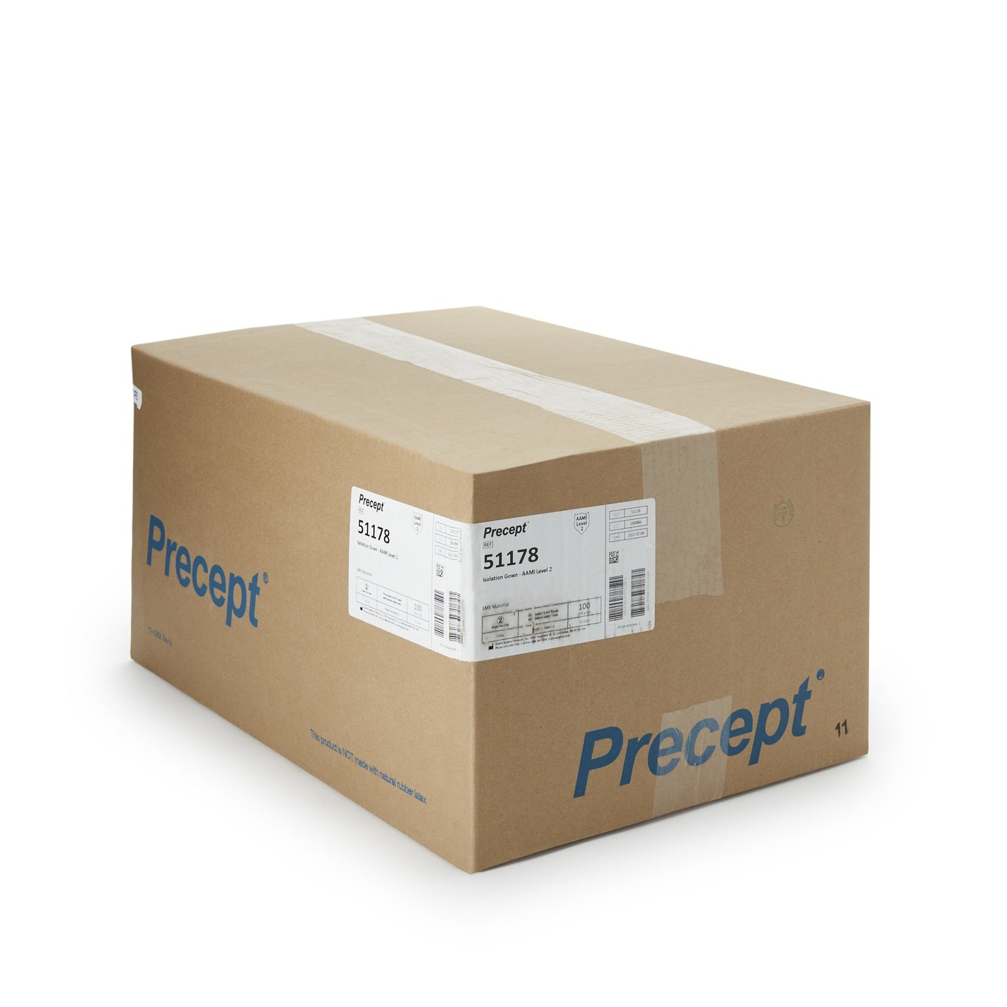 Precept® Protective Procedure Gown X-Large Yellow NonSterile AAMI Level 2 Disposable (1071088_CS)