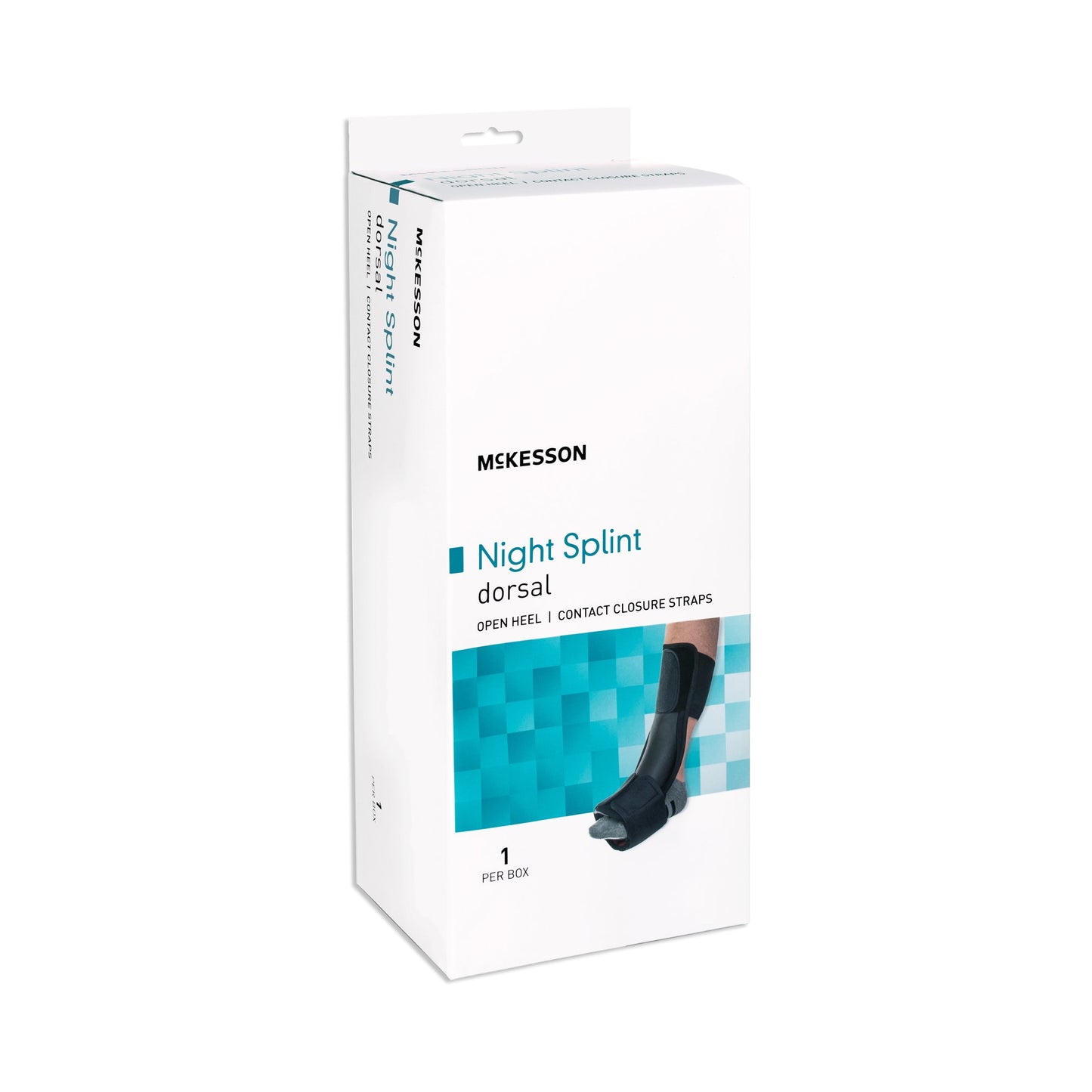 McKesson Dorsal Night Splint Small / Medium Hook and Loop Closure Male 4 to 8-1/2 / Female 5 to 9-1/2 Foot (1159121_EA)