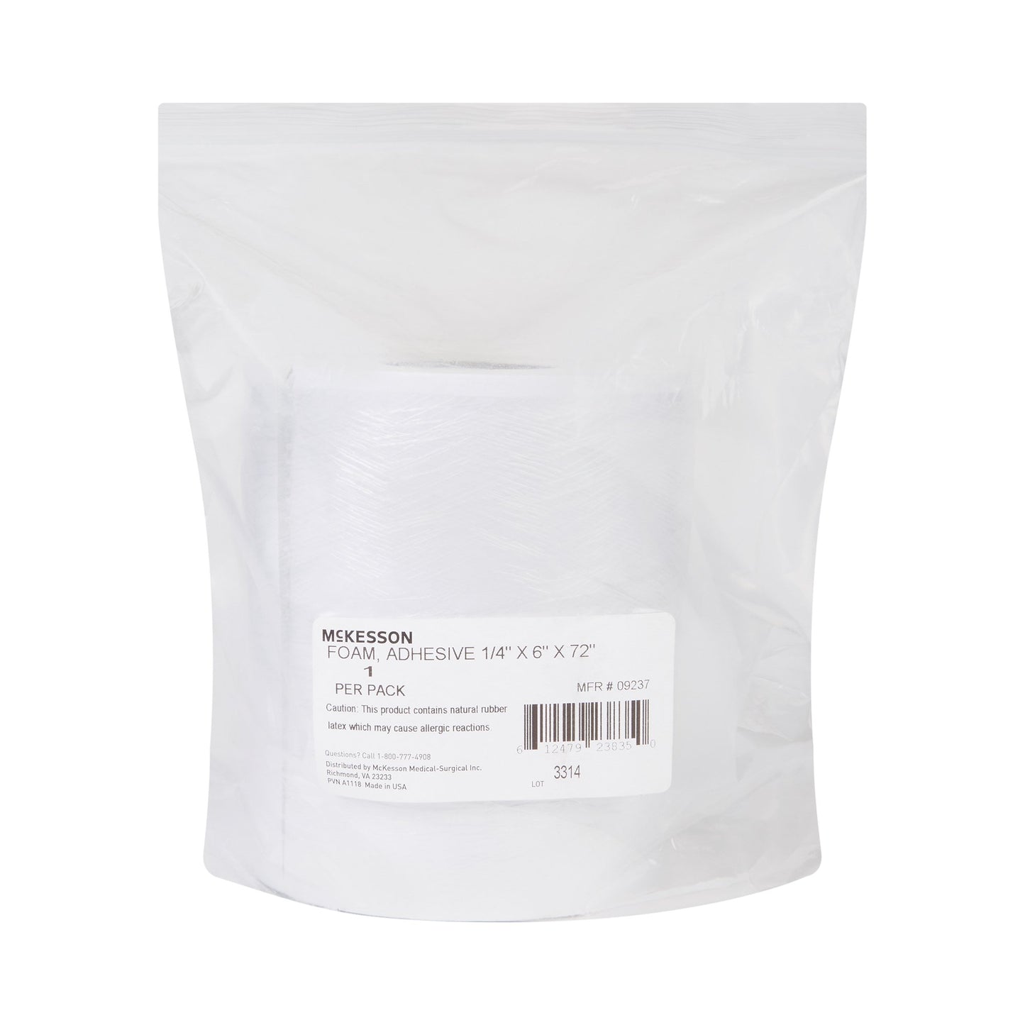 McKesson Orthopedic Padding Roll Adhesive 6 X 72 Inch Poly Foam NonSterile (1111076_RL)