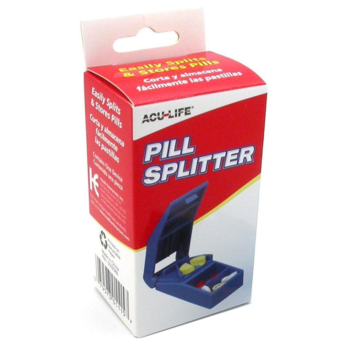 Acu-Life® Pill Cutter Hand Operated Blue (861268_EA)