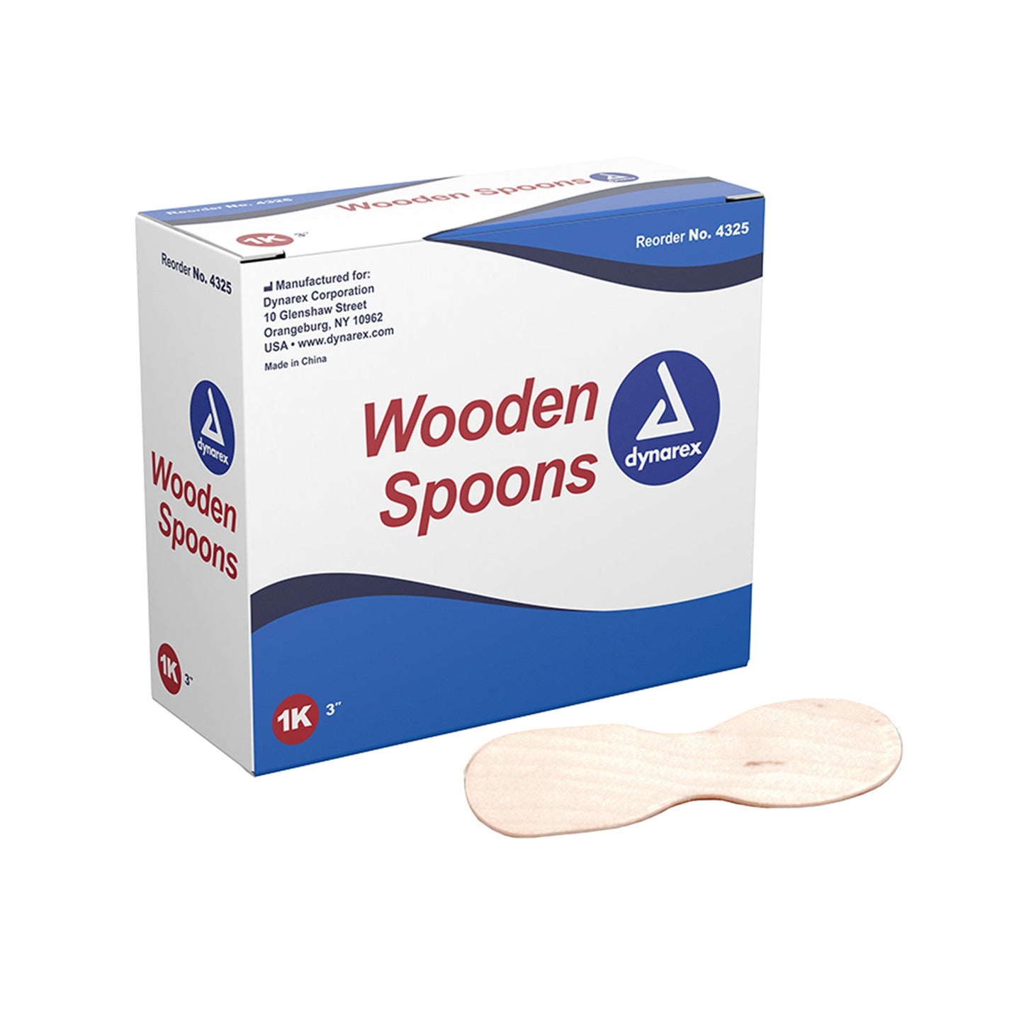 Dynarex Medical Spoon Double Ended Wood Wood (1123219_BX)