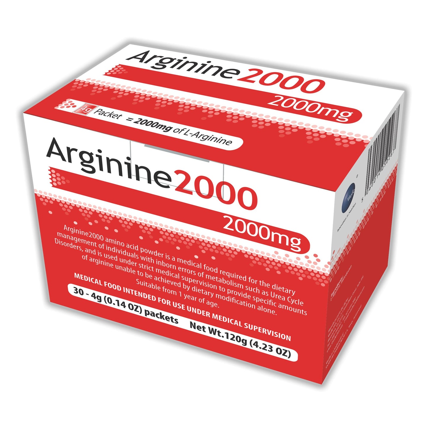 Arginine 2000 Oral Supplement Unflavored Powder 4 Gram Individual Packet (1137910_CS)