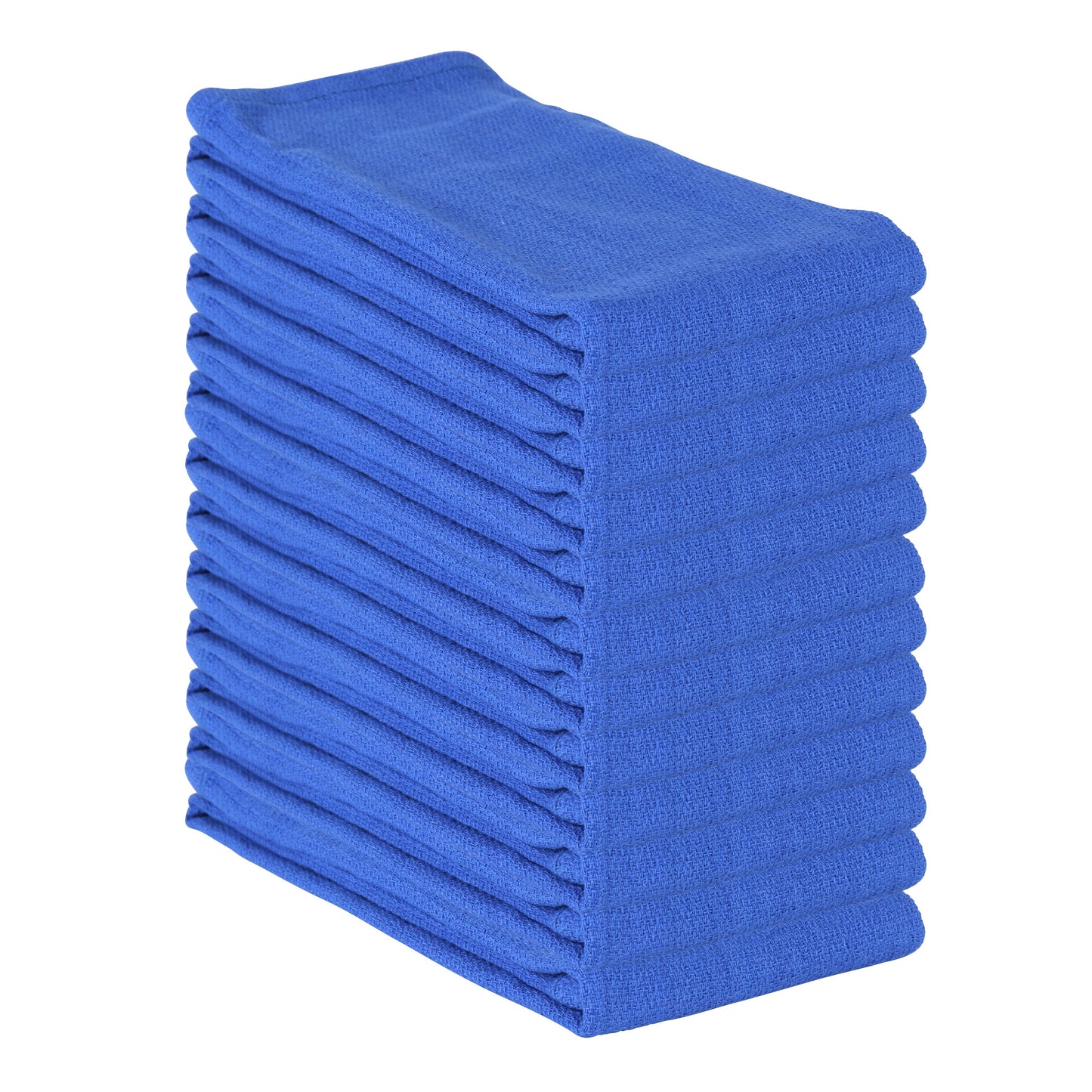 Arkwright Home Huck Cotton Cleaning Towels 16x26 Blue (12/Pack) (PNP-ABSBNT-BLUE)