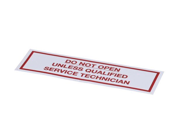 American Dish Service 089-9217 Decal, Do Not Open Model Asq, (ADS089-9217)