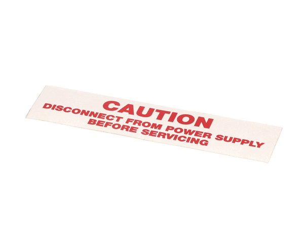 American Dish Service 089-9234 Decal, Caution...Disconnect F (ADS089-9234)