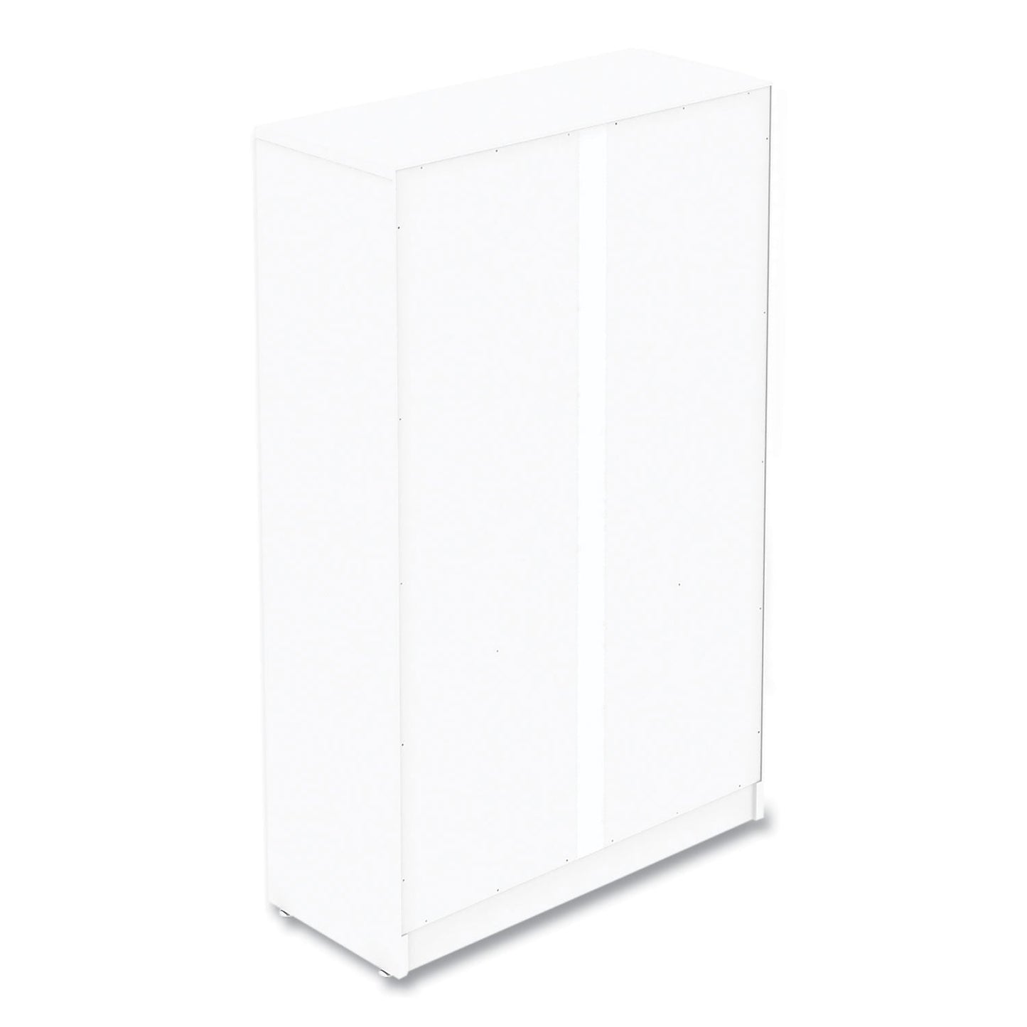 Workspace by Alera Three-Shelf Bookcase, 27.56" x 11.42" x 44.33", White (ALEWS281248WT)
