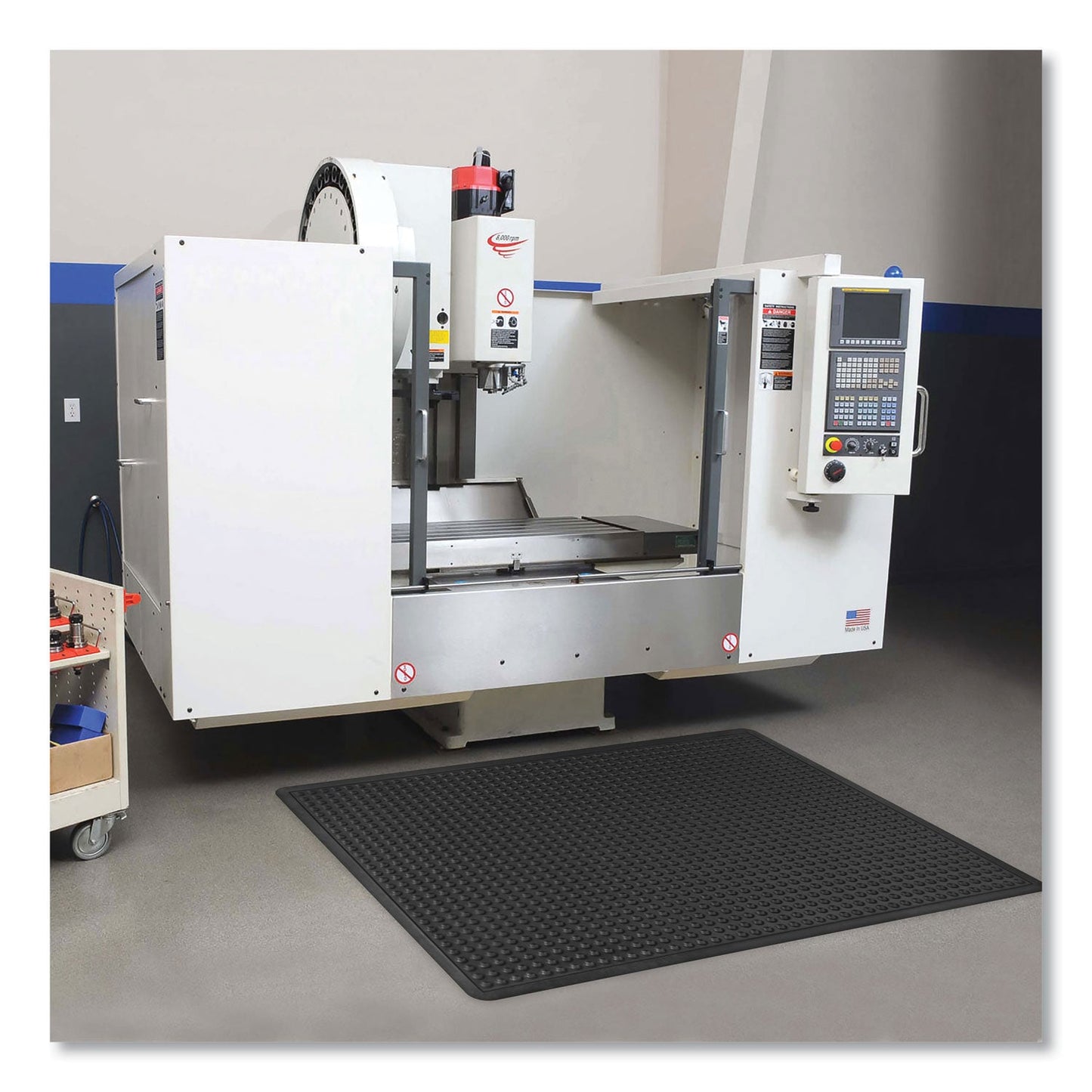 Apache Mills Bubble Flex Anti-Fatigue Mat, Rectangular, 36 x 48, Black (APH052023)