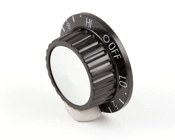APW Wyott 2R-8730710 Knob, Appliance Black W/Insert (APW2R-8730710)
