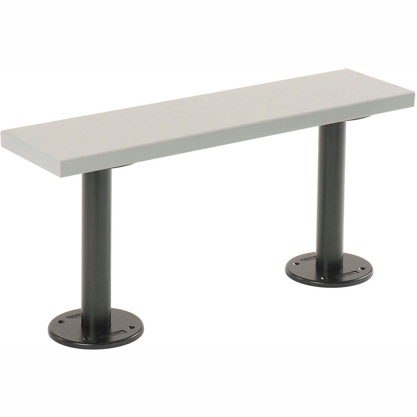Global Industrial Locker Bench Top, Plastic, 36"W x 9-1/2"D, Gray (WBB490842)