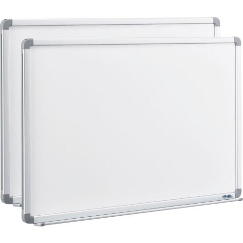Global Industrial Magnetic Whiteboard - 36 x 24 - Steel Surface - Pack of 2 (WBB880023PK)