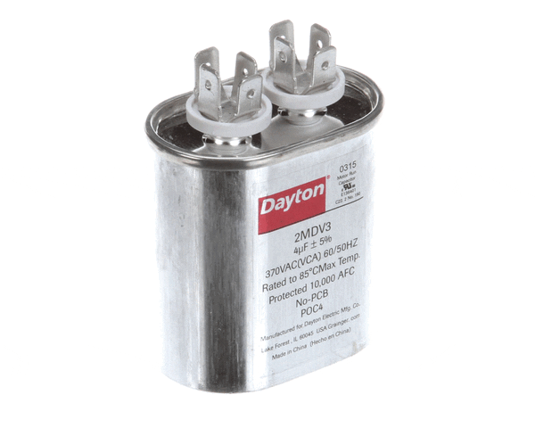 Baxter 01-1000V8-00111 Capacitor,4Mfd,370Vac,Oval (BAX01-1000V8-00111)