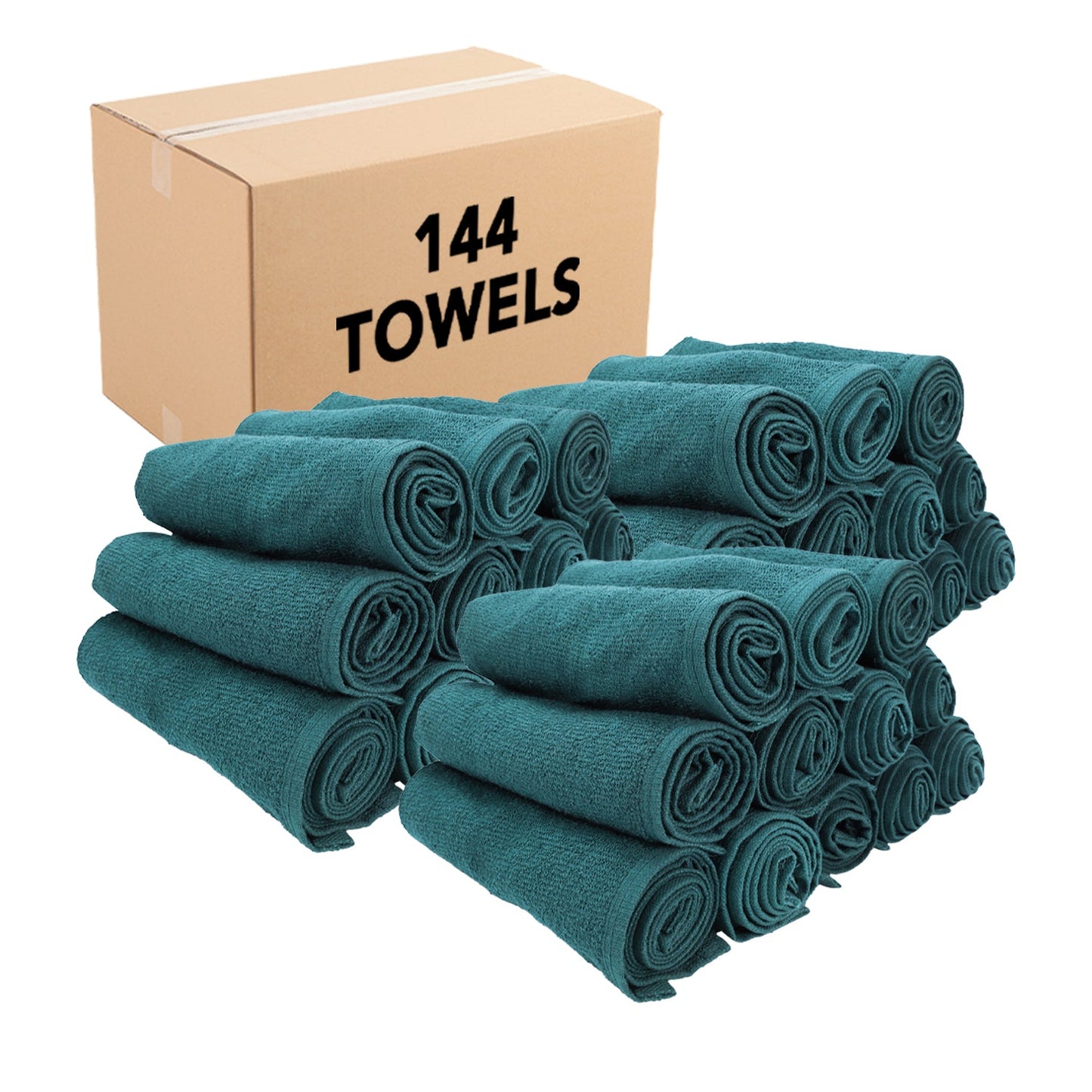Hospeco® Cotton Salon Towel 16x28 Hunter Green, 12/Pack (BB-1628-3HUN)