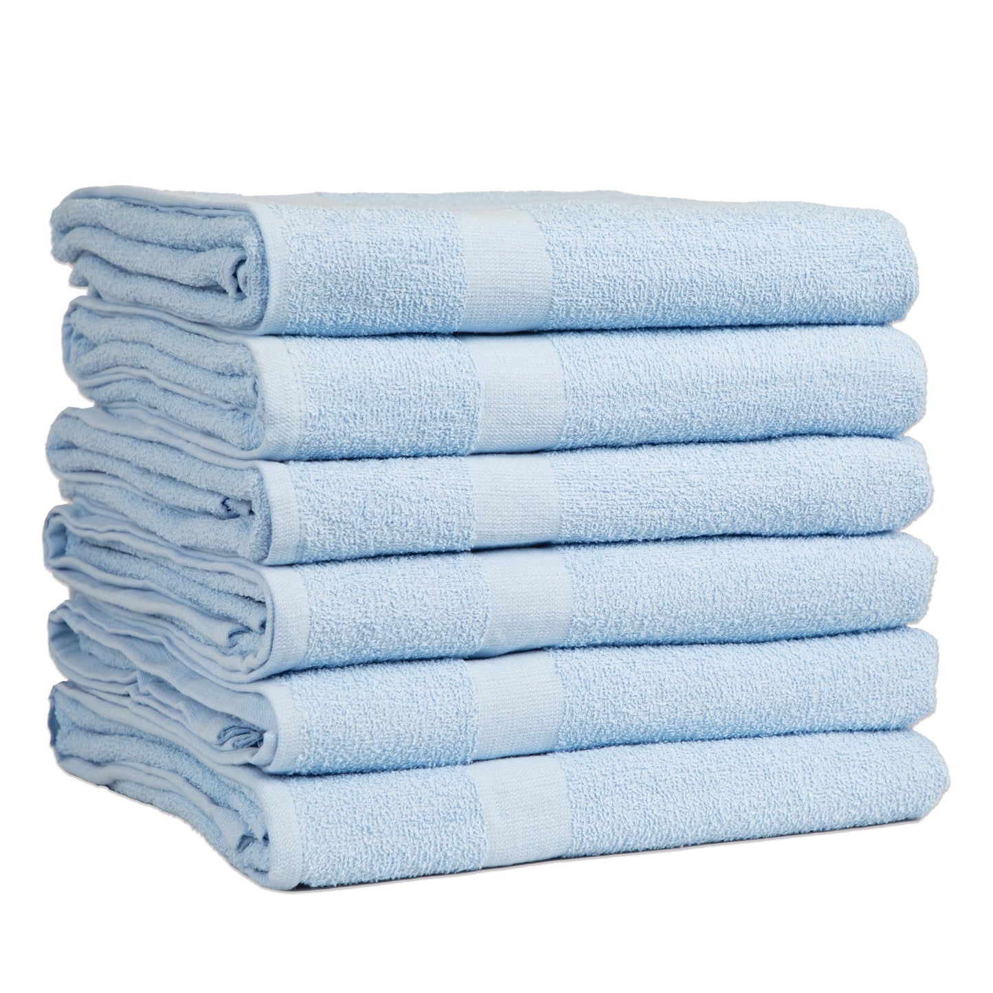 Arkwright Home Monarch Hospitality Pool Towel 36x68 Blue (6/Pack) (P-BEACH-BLU-6PK)