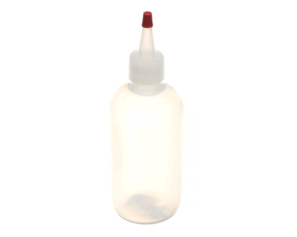 Belshaw 0190 8 Oz. Poly Bottle W/Red Cap 3/ (BEL0190)