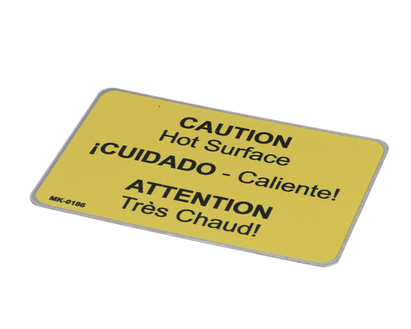 Belshaw Mk-0186 Caution Hot Surface Label (BELMK-0186)
