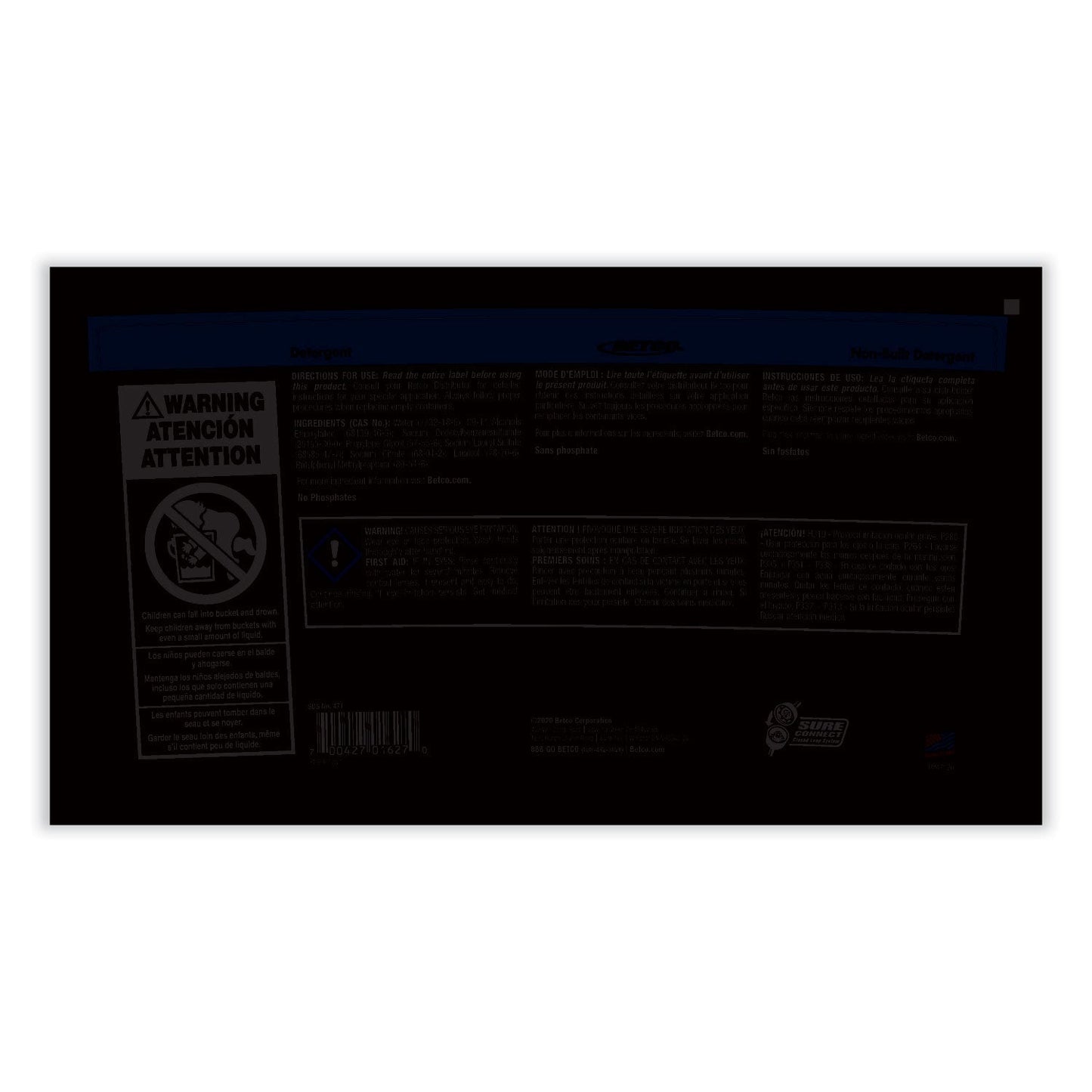 Betco Symplicity Laundry Detergent, Lavender Scent, 5 gal Pail (BET4717800)