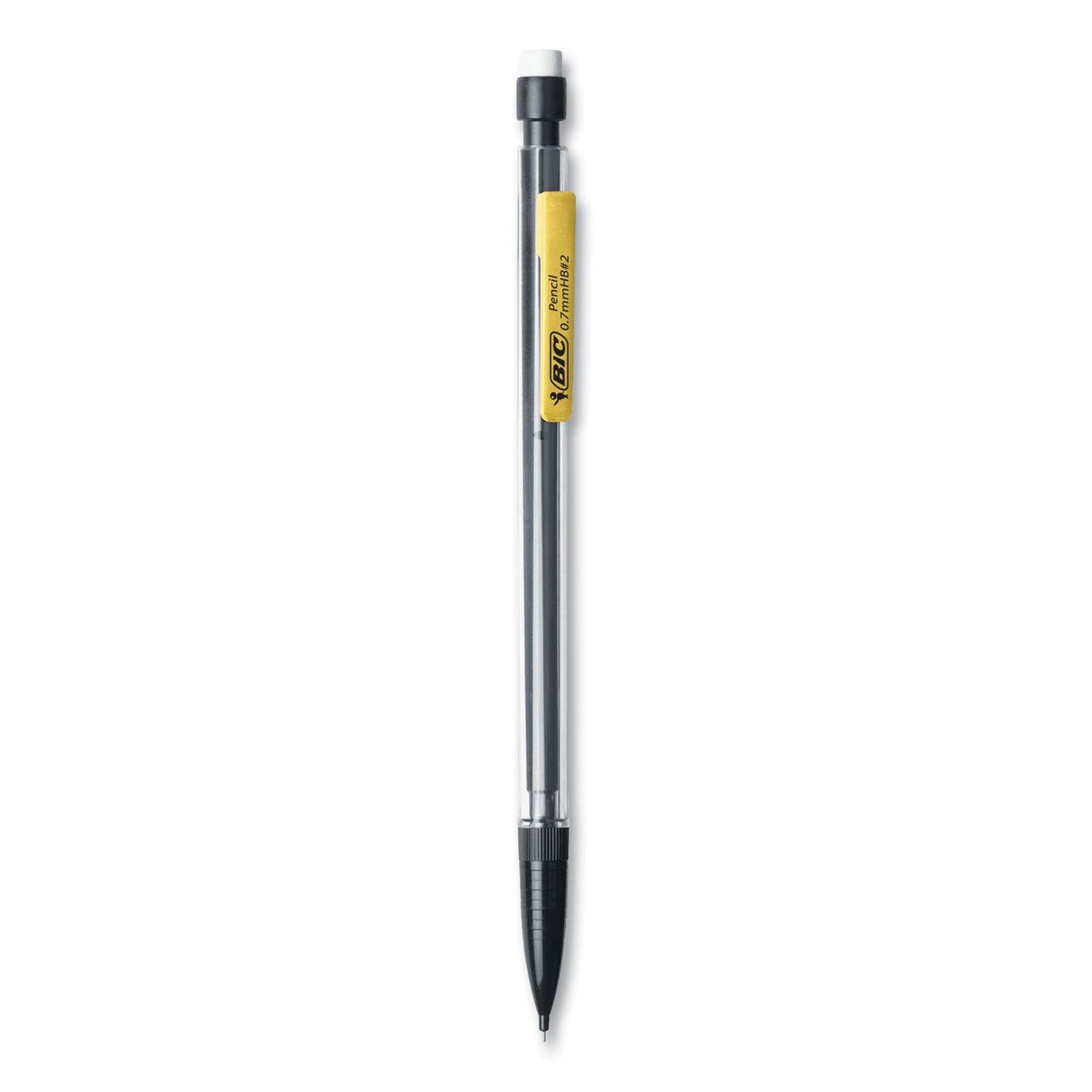 BIC Xtra Smooth Mechanical Pencil, 0.7 mm, HB (#2), Black Lead, Clear Barrel, 40/Pack (BICMPP40MJBLK)