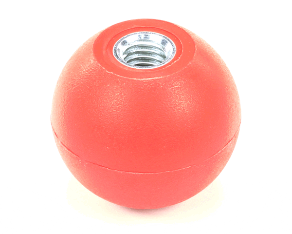 BKI K0203 Knob, Red, Spherical, 1.88 Dia., .500-13 (BKIK0203)