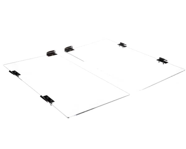 Benchmark USA 4010 Right,Left Plexi Door Set, Hinges,Handle (BNC4010)