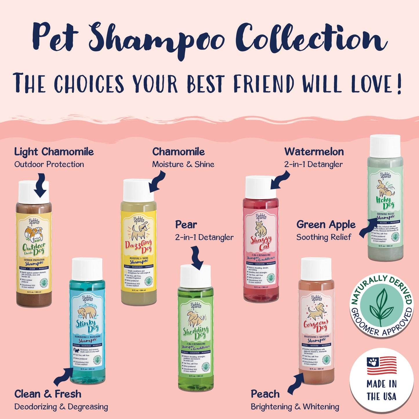 Bobbi Panter® Signature Gorgeous Dog Shampoo Chamomile (13 oz), 12/Case (BP00000-CS)