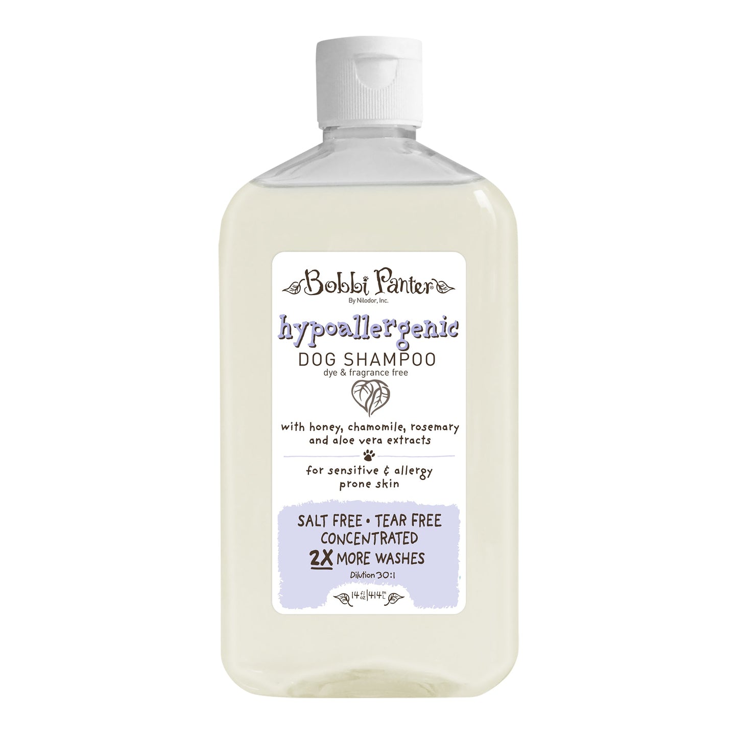 Bobbi Panter (Botanical) HYPO-ALLERGENIC Shampoo Honey Extract, Chamomile, Rosemary and Aloe Vera Extract 14 oz (BP00056)