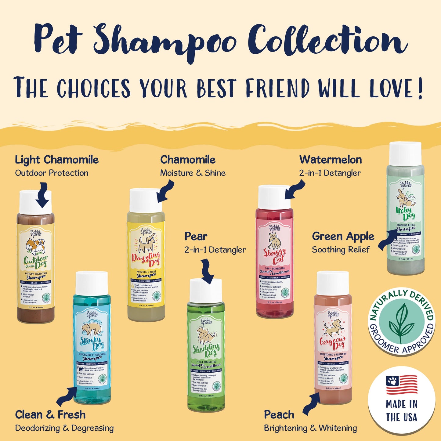 Bobbi Panter® Signature Outdoor Dog (Charlie Dog) Shampoo (13 oz), Clove Oil, Lavender Oil, Cedarwood Oil, Citronella, 12/Case (BP00090-CS)