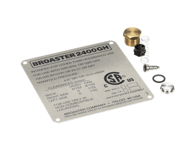 Broaster 17714 Kit- Conversion, 2400Gh To Ng (BRO17714)