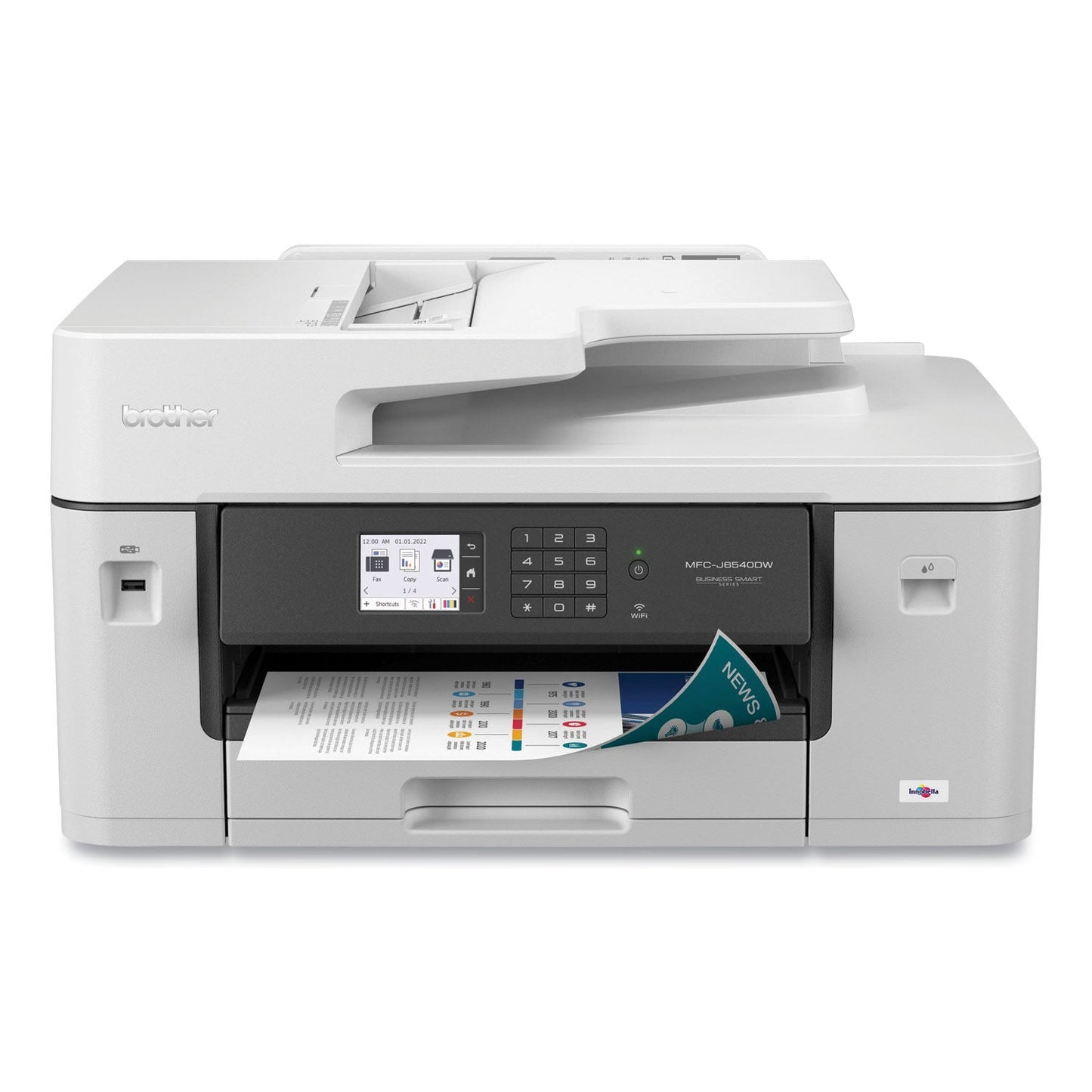Brother MFC-J6540DW Business Color All-in-One Inkjet Printer, Copy/Fax/Print/Scan (BRTMFCJ6540DW)
