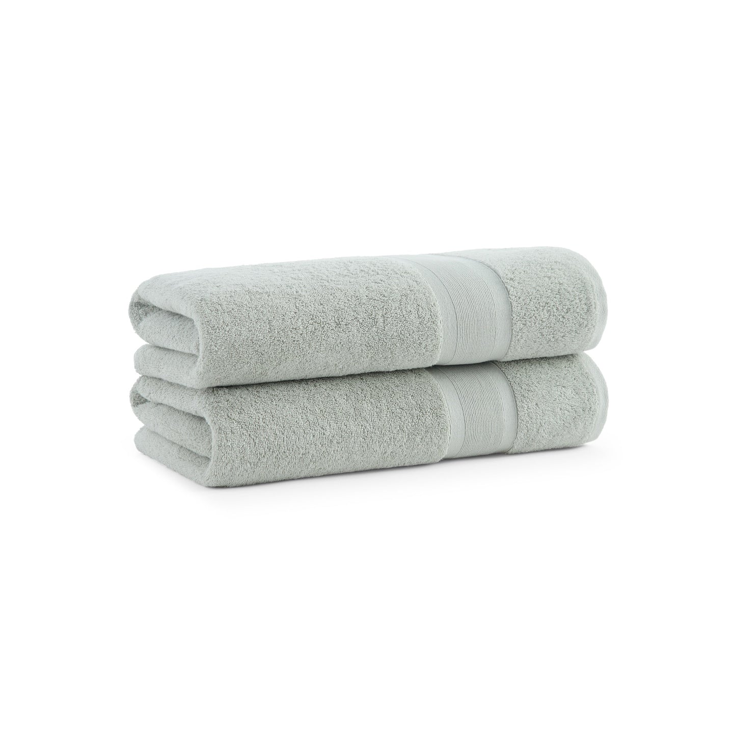 Aston & Arden Aegean Recycled Bath Towel 30x60 Green Solid (2/Pack) (P-BT-RO-3060-DS)