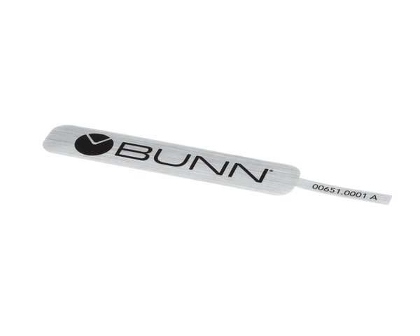 Bunn 00651.0001 Decal, Bunn-Black On Silver (BU00651-0001)