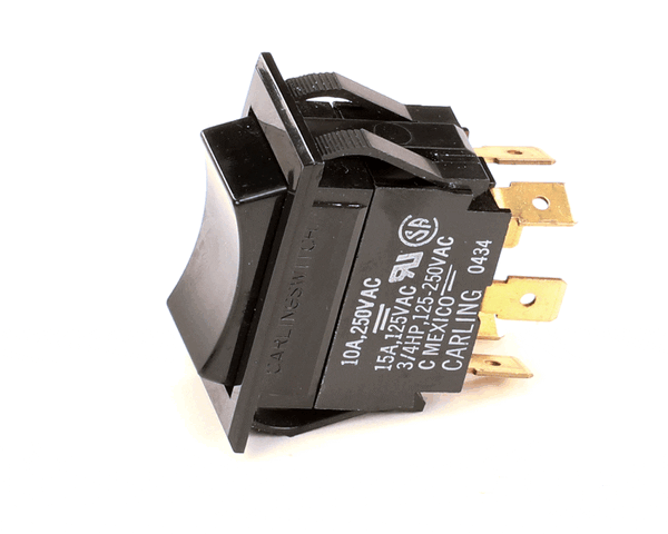 Bunn 29107.0000 Switch,On/Off/On Dpdt 250V Blk (BU29107-0000)