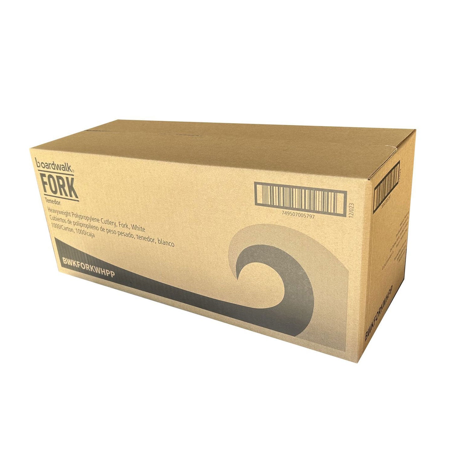 Boardwalk Heavyweight Polypropylene Cutlery, Fork, White, 1,000/Carton (BWKFORKWHPP)