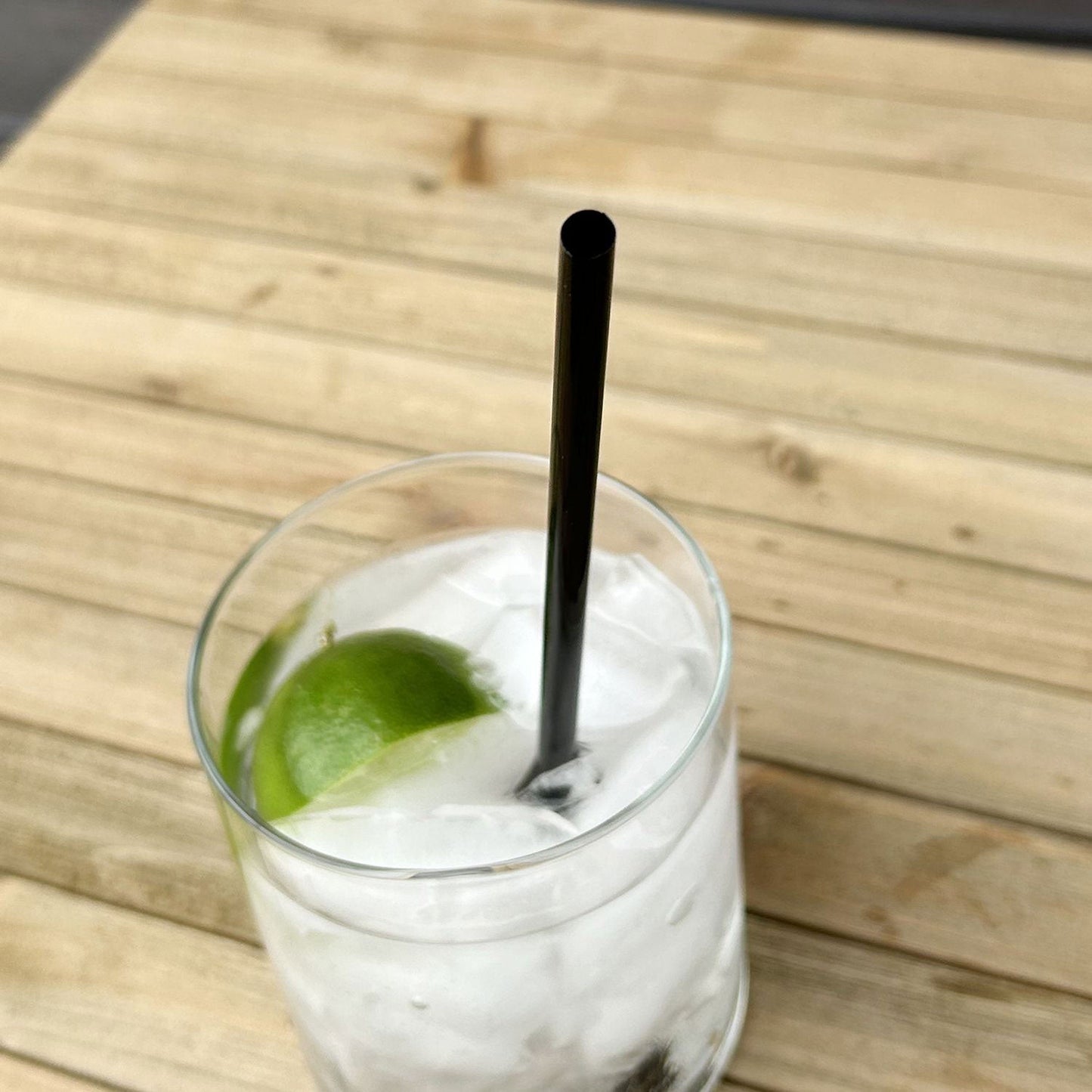 Boardwalk Wrapped Giant Straws, 7.75", Polypropylene, Black, 7,200/Carton (BWKGSTW775BK)