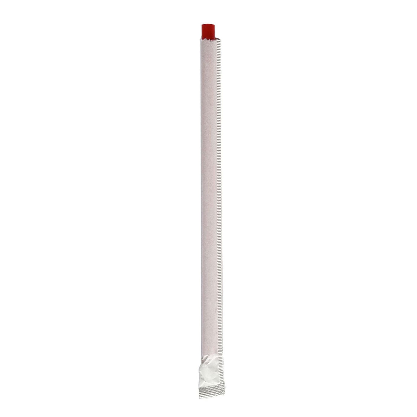 Boardwalk Wrapped Giant Straws, 7.75", Polypropylene, Red, 7,200/Carton (BWKGSTW775RD)