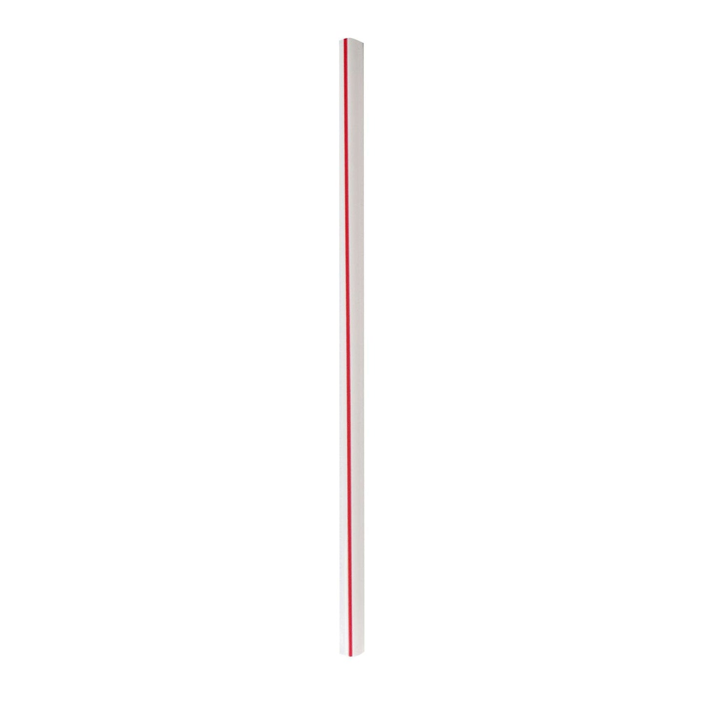 Boardwalk Wrapped Giant Straws, 7.75", Polypropylene, Red/White Striped, 7,200/Carton (BWKGSTW775RW)